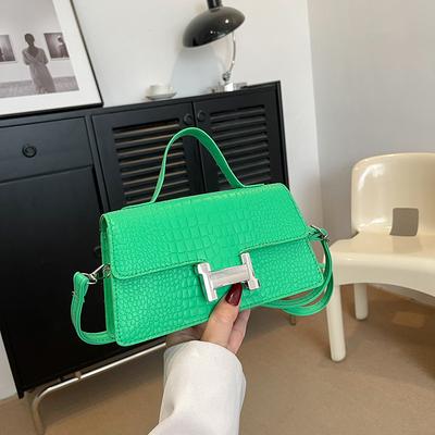 2025 New Fashion Stone Pattern Small Square Bag Niche Handbag High Value Single Shoulder Messenger Bag Women