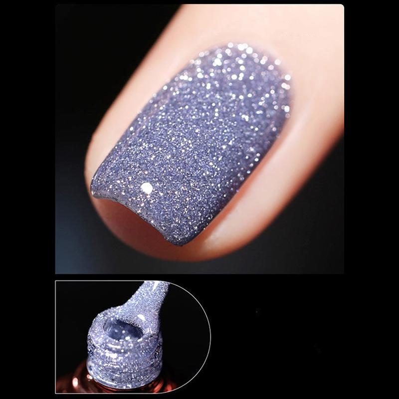 8ml Glitter Gel Nail Polish Soak Off Uv Led Gel Varnish Nail Art Manicures