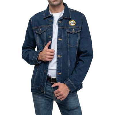 Klassische Unisex-Jeansjacke mit Logo für Erwachsene