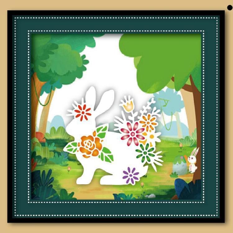 Rabbit Metal Cutting Dies DIY Stamps Crafts Scrapbooking Decoration Supplies