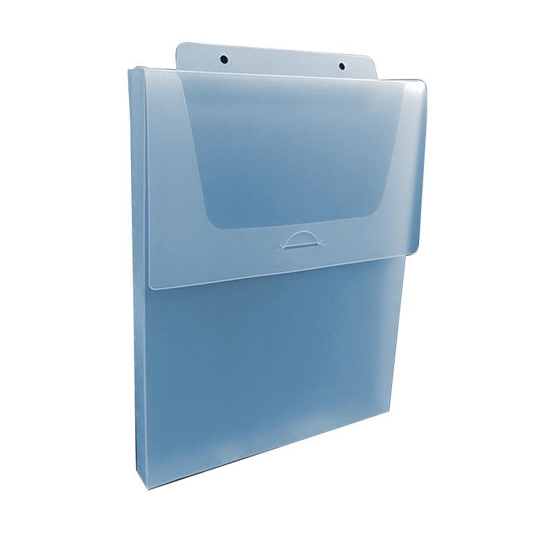 A4 Hanging File Box & Display Board: Flip-top Transparent Storage for Documents & Stationery