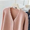 NaVaVa Women LoVely Solid V Neck Crop Long sleeVe Knit Cardigan Nk2656