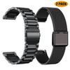 Correa de Acero Inoxidable Metálico de 20 mm 22 mm Para Banda de Reloj Huawei Watch GT3/GT4 Pro 46 mm Pulsera Para Samsung Galaxy Watch 6 5 4 3 5Pro