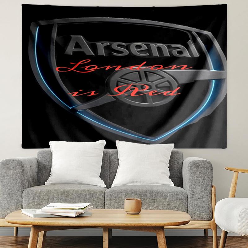Arsenal F.C Print Tapestry, Lightweight Wall Hanging, for Bedroom, Dorm, Living Room, Home Art Decor - Birthday Christmas Gift for Friends