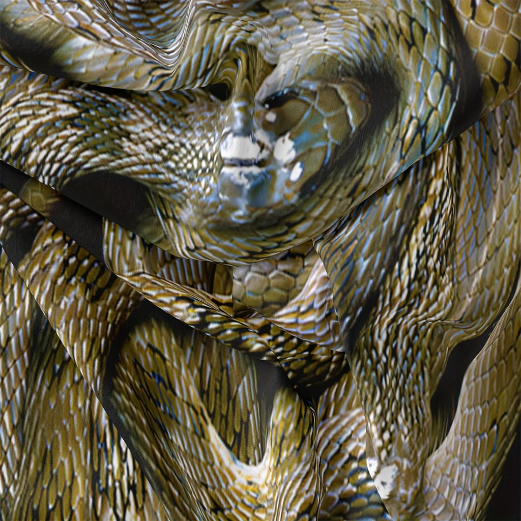 Soft And Cozy Snake Print Duvet Cover Set For Bedroom And Guest Room - Includes 1 Duvet Cover And 2 Pillowcases