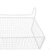 Bedside Hanging Storage Basket Beside Shelf Iron Rack Organizer for Cubical Wall Dormitory Apartment