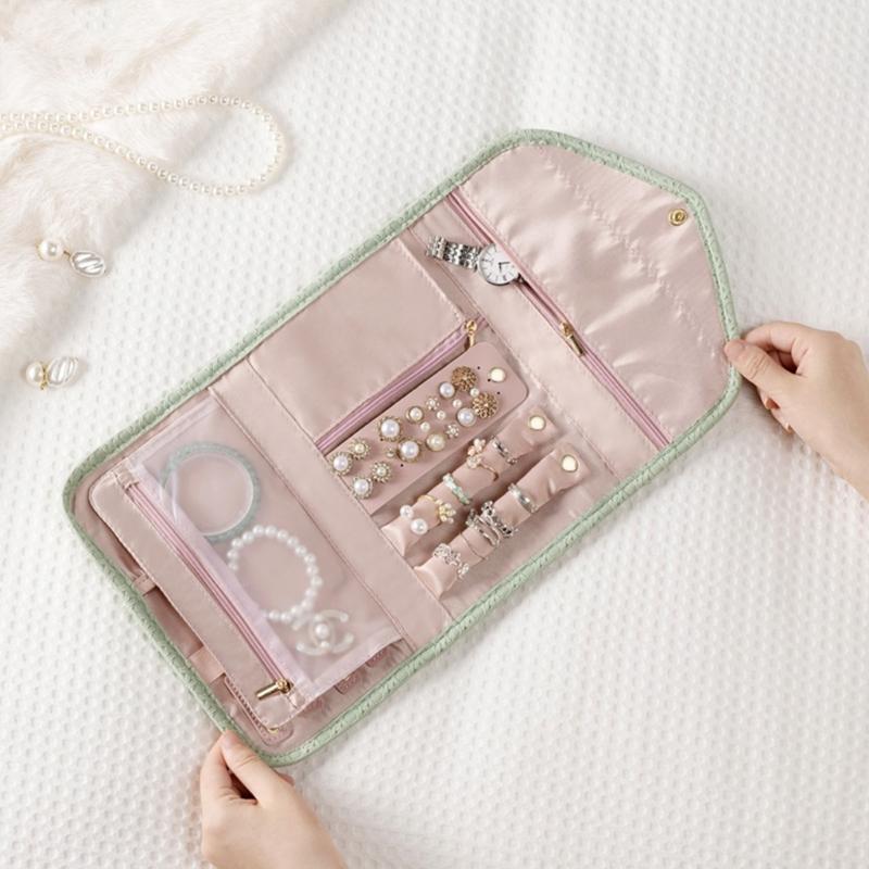 Lightweight Travel Jewelry Organizer Case Box Convenient Bag for Accessories