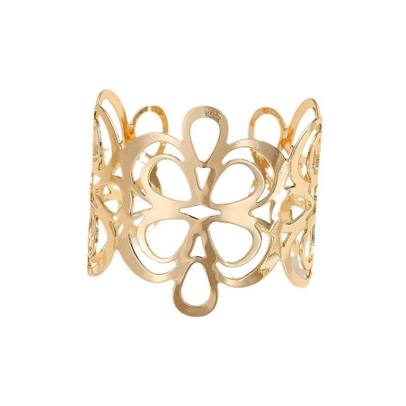 European and American jewelry fashion women's gold jewelry arm ring new retro exaggerated bohemian style bracelet