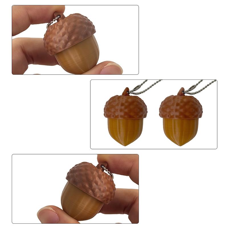 3D Printed Acorn Screen Tapper Keychain Smooth Surface Lightweight Mobile Gaming Accessory for Daily Bag Decor