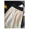 Pantaloni de vară largi cu talie înaltă și picior lat pentru femei scunde, spălați, cu talie înaltă, casual, cu picior drept, pantaloni de lucru