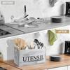 1PC,Divided Kitchenware Storage Box Multi-compartment Knife and Fork Cutlery Locker Box Utensil Organizer Kitchen Accessories