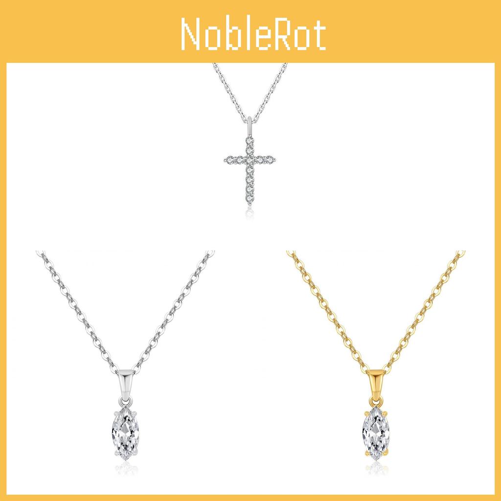 Copper Gold Plated Zircon Pendant Necklace With Water Drop Design For Women