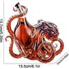Rum Glass Edition 3D Octopus Bottle Deep Sea Decor Bottle Nautical Art Collector Display for Premium Display for Wine Liquor Soda Bottles