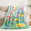 2026 New Arrivals 1pc Soft And Cozy Floral Flannel Throw Blanket - Lightweight, Portable for Couch,, Travel, Camping, Office Cha