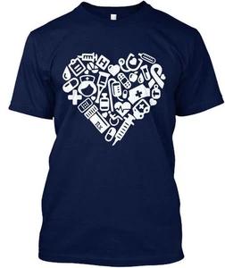 

Nurses Heart T-Shirt Made in the USA Size S to 5XL M