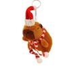 Cross Dressing Scarf Capybara Keychain PP Cotton Plush Animal Key Ring  Ornaments