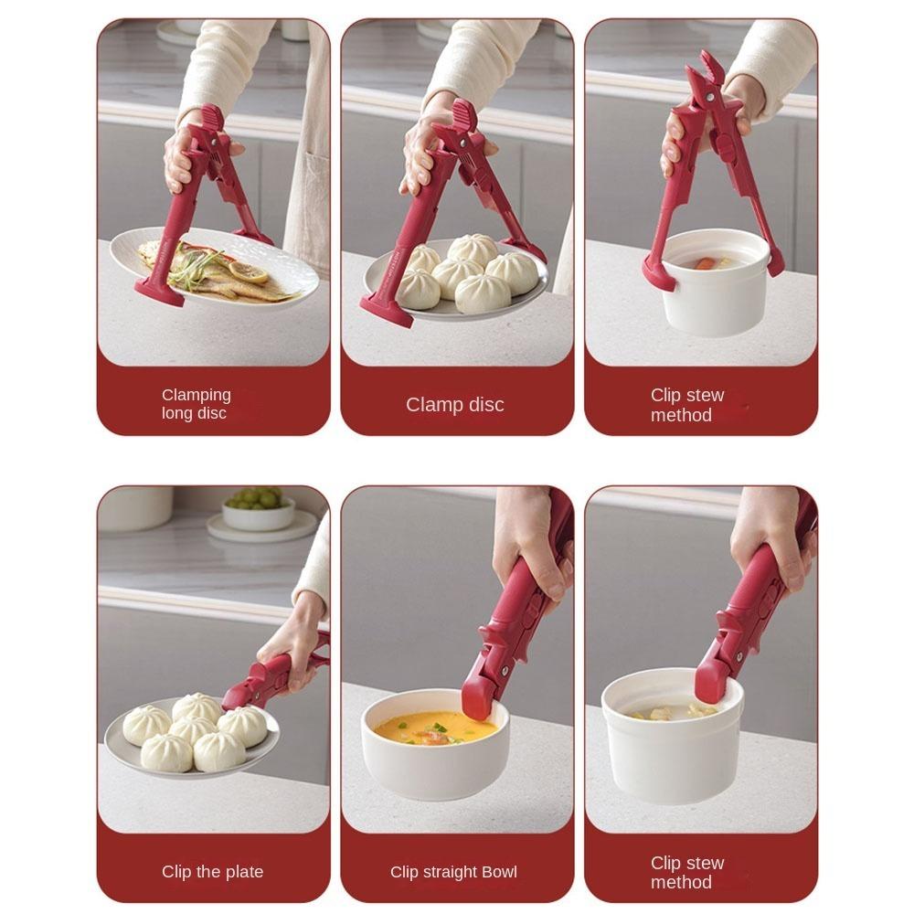 Silicone Meal Bowls Tongs 2in1 Gripper New Kitchen Bowl Dish Clip  Kitchen Gadget
