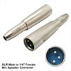 1Pcs AUX Jack Mic Speaker Converter Mono Female XLR Male To 1/4" Female Cable Connector Plug 3Pin 6.35/6.5mm