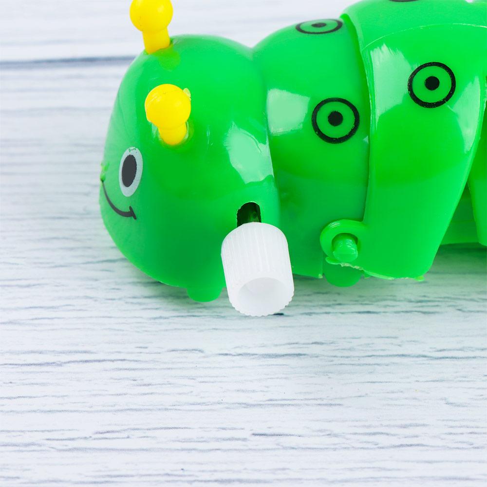 for Baby Kids Lovely Classic Plastic Cartoon Wind Up Toy Clockwork Toy Caterpillar Shape