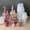 Middle Finger Silicone Candle Mold DIY Gesture Aromatherapy Plaster Art Soap Resin Crafts Casting Molds Holiday Party Gifts