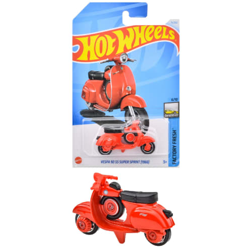 

Hot Wheels Basic Car Vespa 90 SS Super Sprint (1966) [Mini Car] [3 years old and up] HXP89