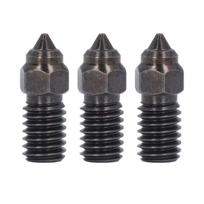 3 Adet Sertleştirilmiş Çelik Nozul Yüksek Hızlı 1.75MM 0.4mm ENDER 3 V3 SE 3D Yazıcı Hotend Aksesuarları için