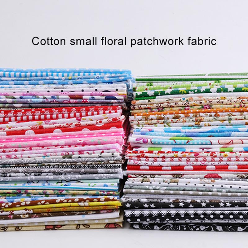 7pcs Fabric Printed Cloth Quilting Fabrics Floral Cotton Patchwork For Craft Sewing Needlework DIY Handmade Clothing Accessories