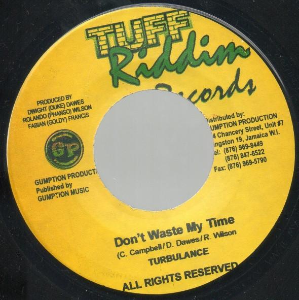 

7inch Record TURBULENCE / PAUL LYMIE MURRAY - Don t Waste My Time / Yadding Away NONE Tuff Riddim Jamaica Reggae, Ska & Dub Used
