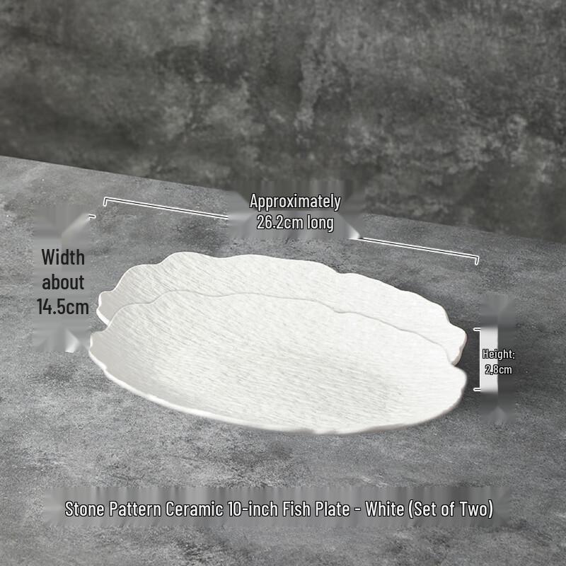 Irregular Nordic Ceramic Fish Plate