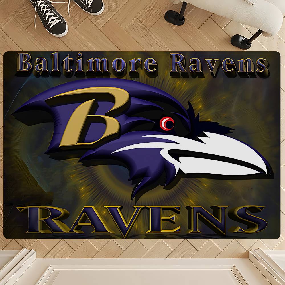 B-Baltimore Ravens Kitchen Mat Kids Room Bedroom Decoration Balcony Anti-Slip Doormat Living Room Alfombra