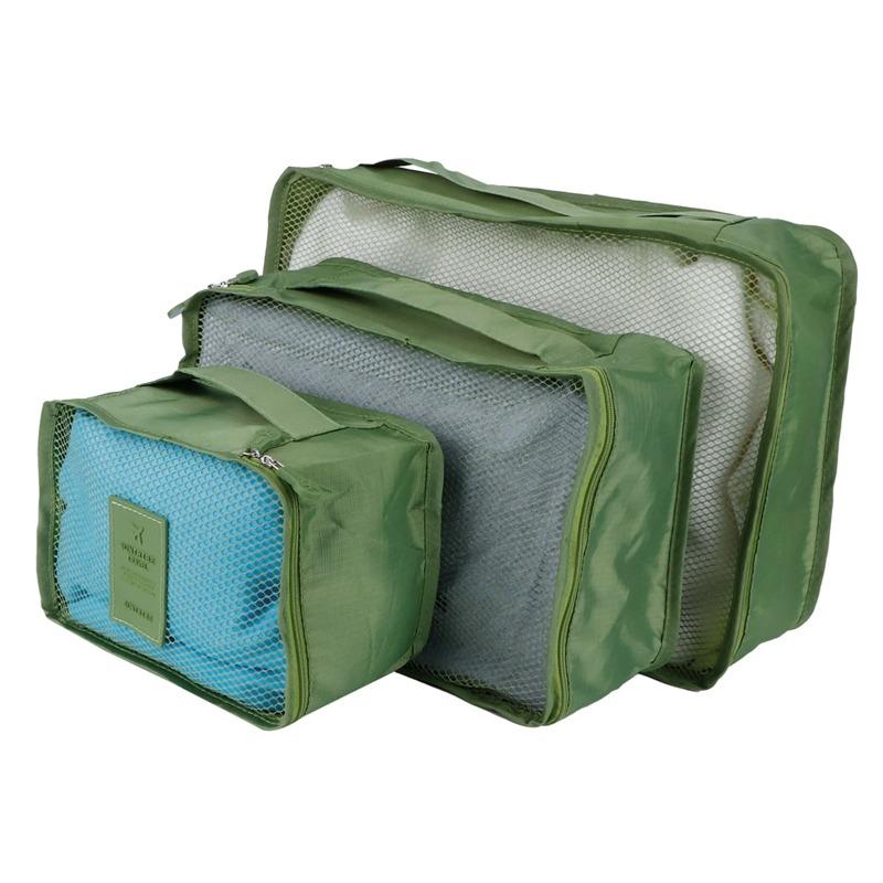 6-Piece Set Storage Bag Clothing Sorting Bag Luggage Suitcase Packing for Travelling Luggage Travel Storage Bag