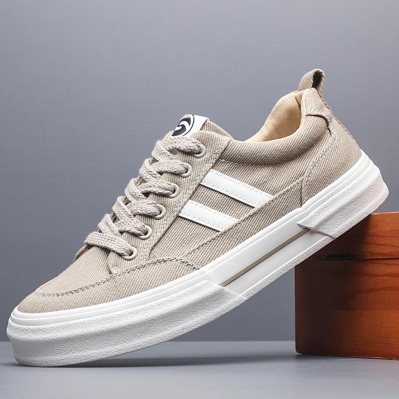 

Fashion Men s Sneakers Canvas Breathable Men s Walking Driving Shoes Comfortable Outdoor Men Flats Casual Tenis Masculino Hombre SS25836 38 хаки