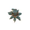 Vintage Orchid Water Diamond Brooch With Electroplated Alloy For Women And Men Fashion Accessory