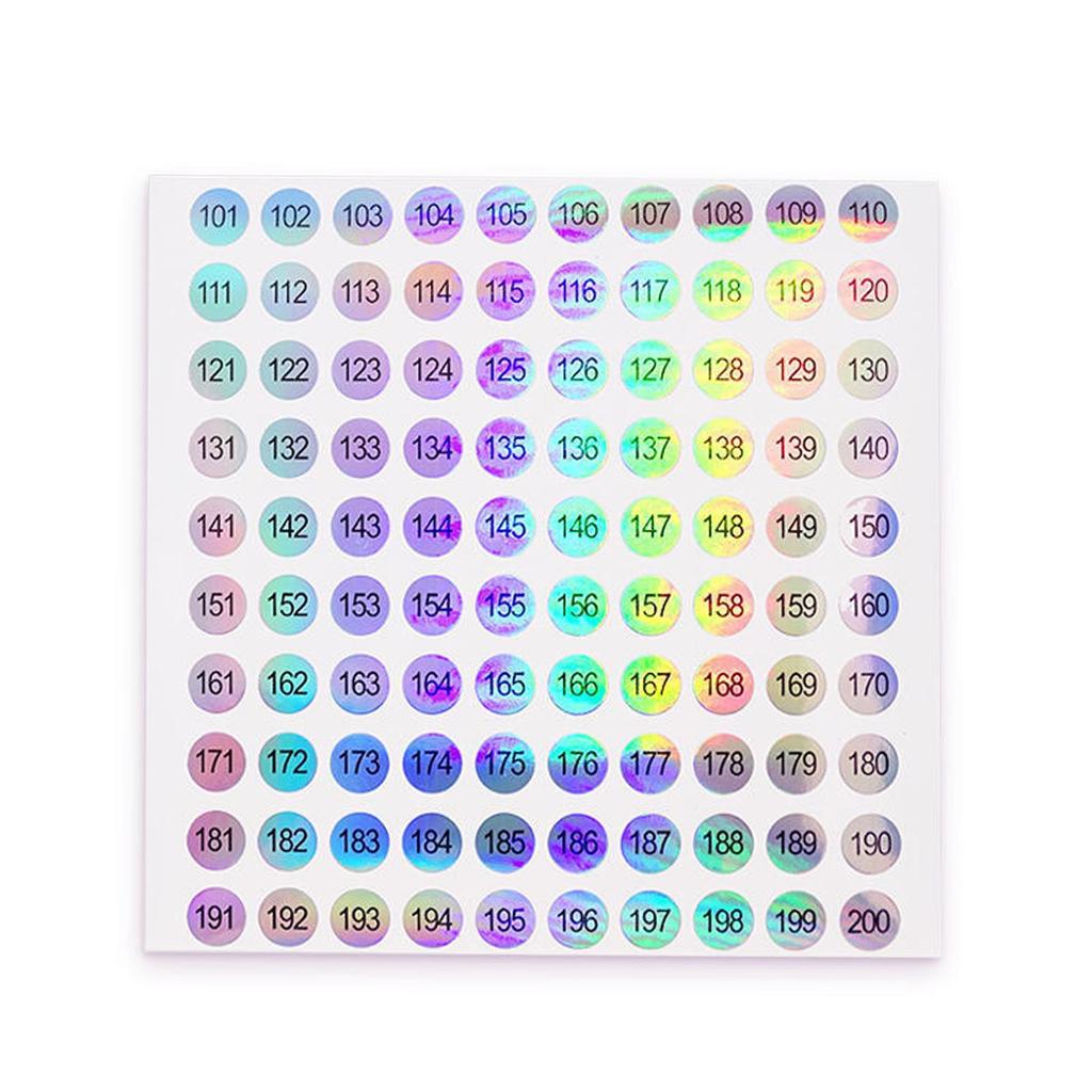 1-500 Laser Number Sticker Label For Nail Polish Color Stickers Tools Numbers Manicure Tips DIY T6I4
