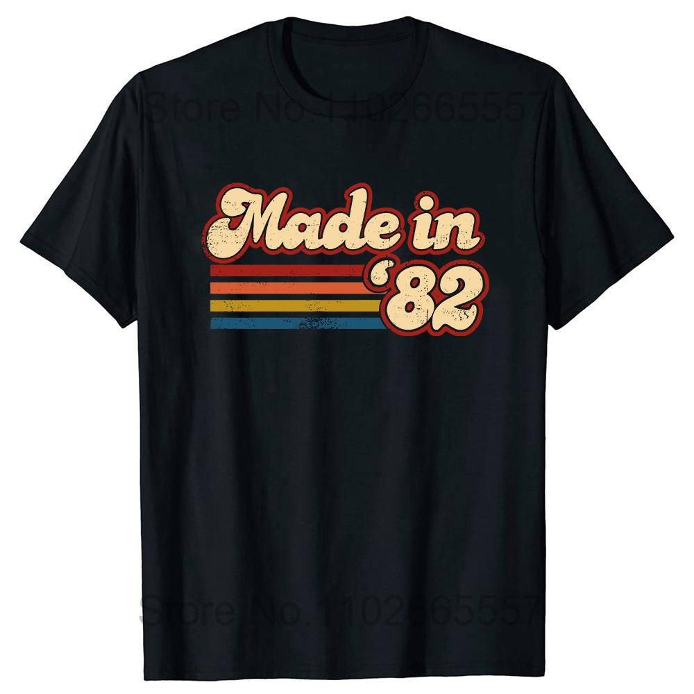 Grappige Made In 1982 Limited Edition 42 Jaar Geweldig Zijn T-shirts Zomer Katoen Streetwear Verjaardagscadeaus T-shirt Unisex