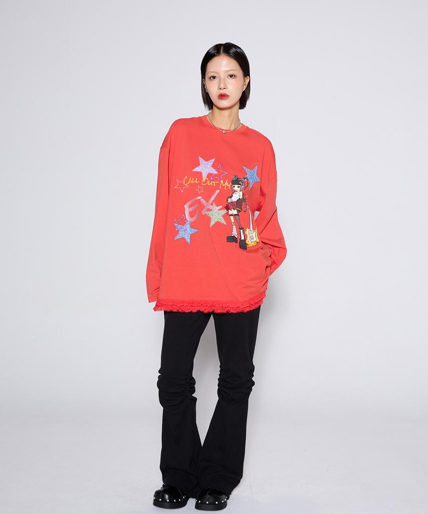 CONY Call Out My X Lace Tee / Red