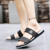Trendy Slippers for Men Summer Breathable Slip Resistant Beach Resistant Wear-resistant Casual One-piece Sandals