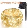 2023 High Quality Solar String Lamp Copper Wire LED Lamp 8 Function Outdoor Waterproof Garden Lamp Christmas Decorative Lamp
