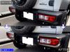 BRIGHTZ Stainless Steel Plated Tail Light Rings for Jimny Sierra JB74W Compatible with JB and 74 Jimny Sierra Ultra-Mirror (2-Piece Set) (TAIL-087)