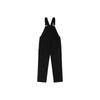 Vans Solid Color Adjustable Strap Overalls With Pockets Women Overalls Black VN0A5JHIBLK