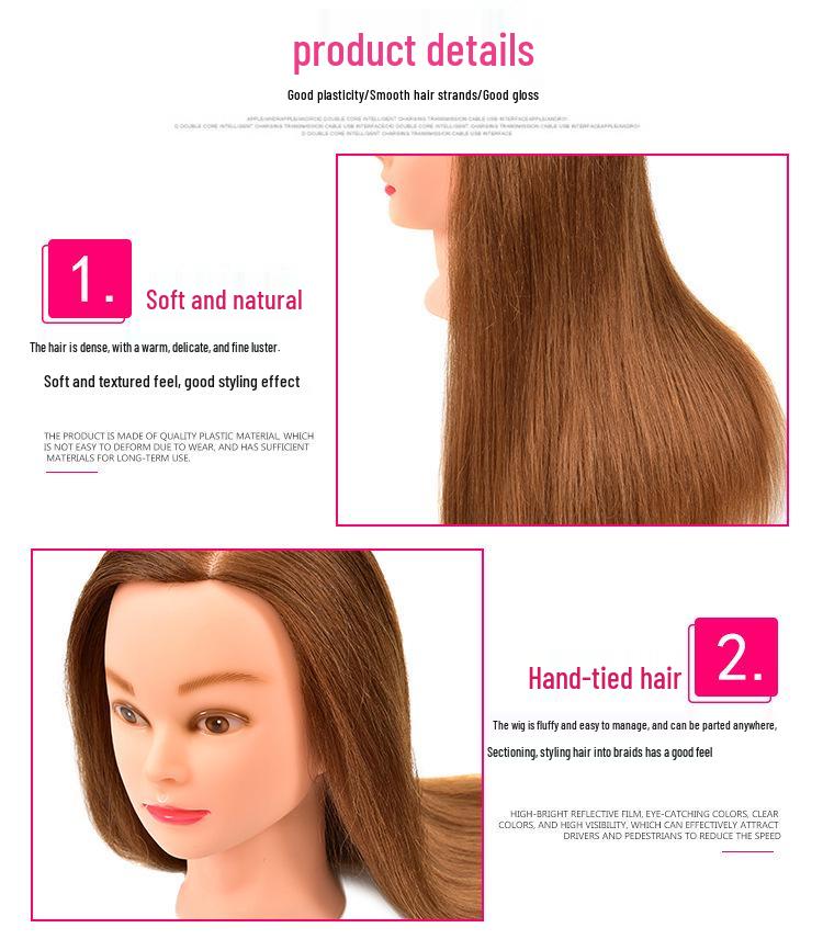 Real Hair Doll Head: Practice Updo, Braiding, Perm, Curl & Styling for Hairdressing Apprentices