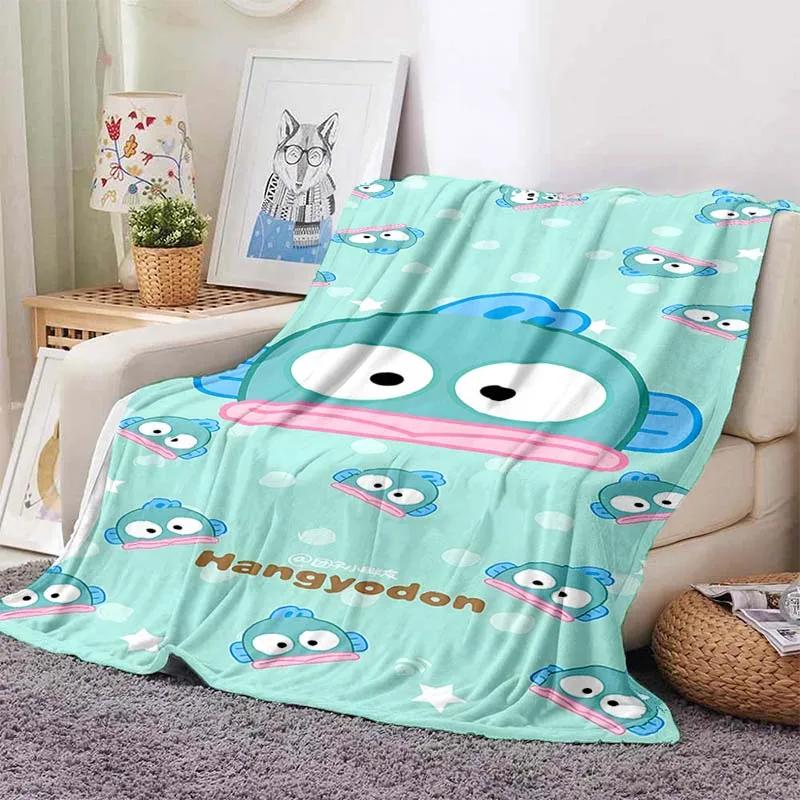 17 Styles Hangyodon Cartoon Blanket for Sofa King Size Cute Soft Flannel Throw Fluffy Bed Blanket New Born Winter Blanket Gift