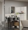Pola Bathroom Cabinet 1 Door Mirror White
