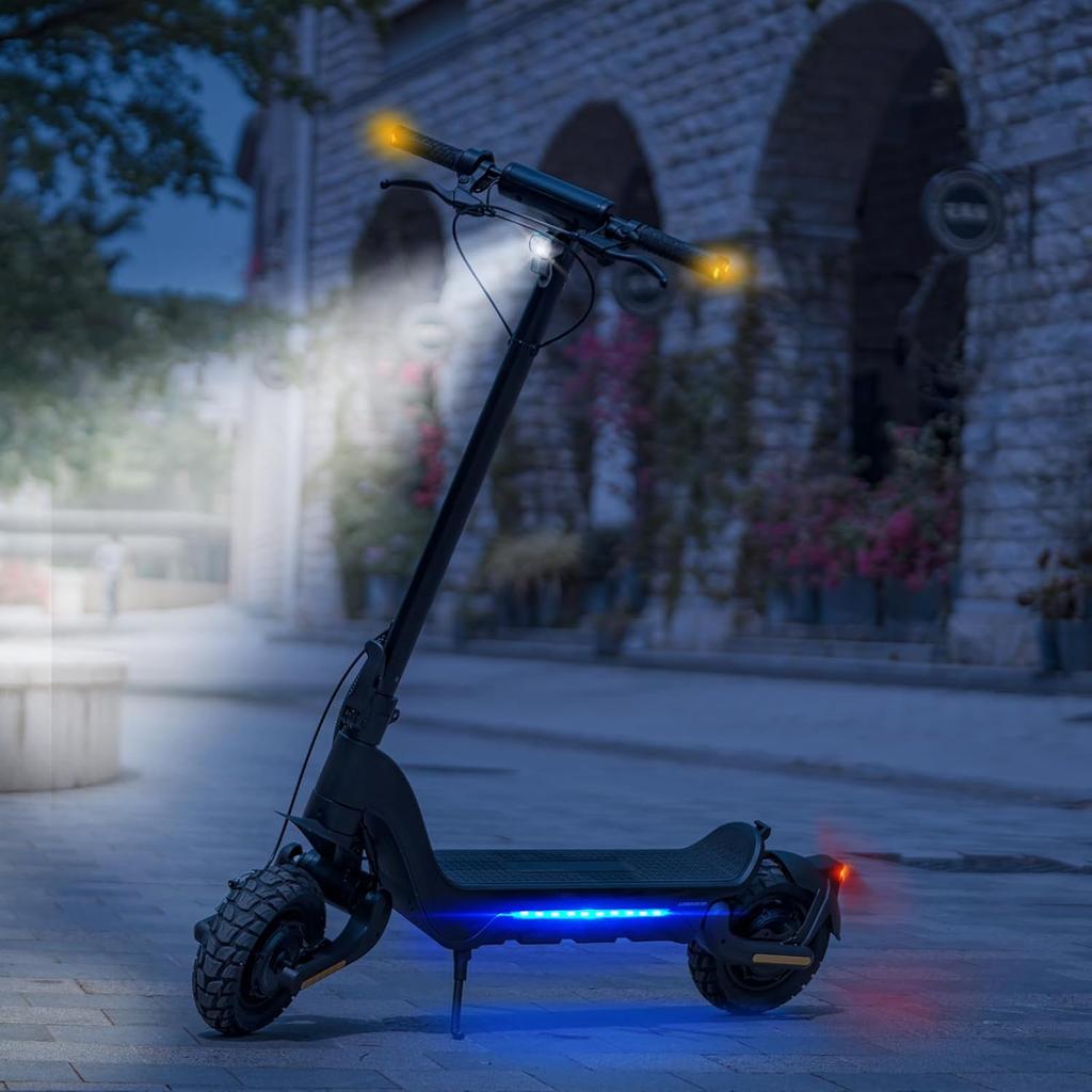Elektrikli Scooter, 70-80 km Menzil/2000W Çift Motor, 10 İnç Arazi Lastikleri, Elektrikli Scooter Yetişkin 150 kg Taşıma Kapasitesi, TODIMART X5S