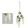 Silk Fabric Artificial Wisteria Branch Shape Fake Flower Vine Wisteria Flower Branch  Party Event