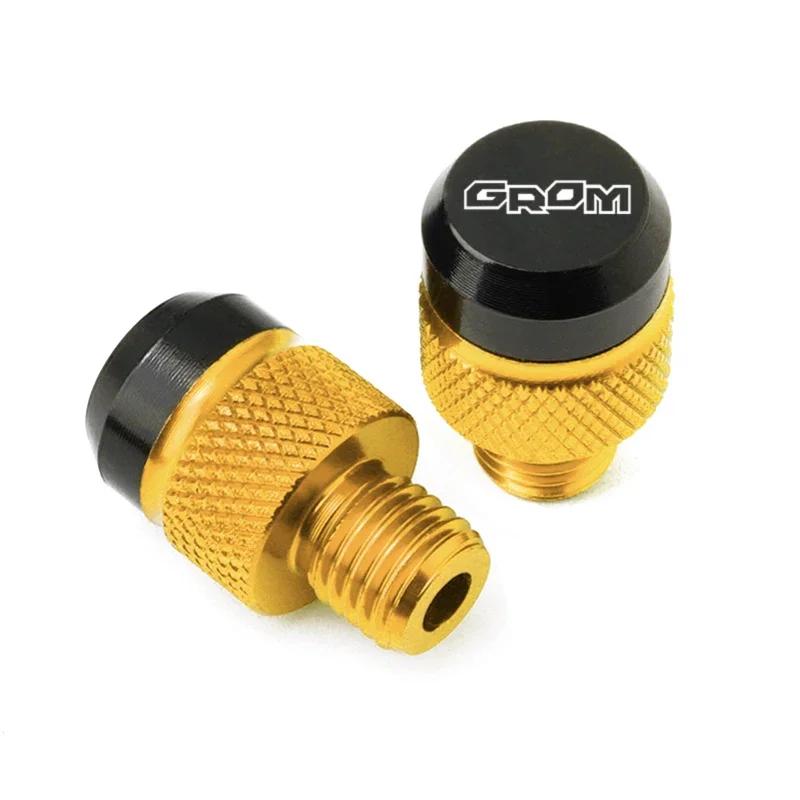 2pcs Motorcycle Accessories CNC Aluminum Mirror Hole Plugs Screws Bolts Cover Caps For Honda MSX125 GROM MSX125 2013-2025