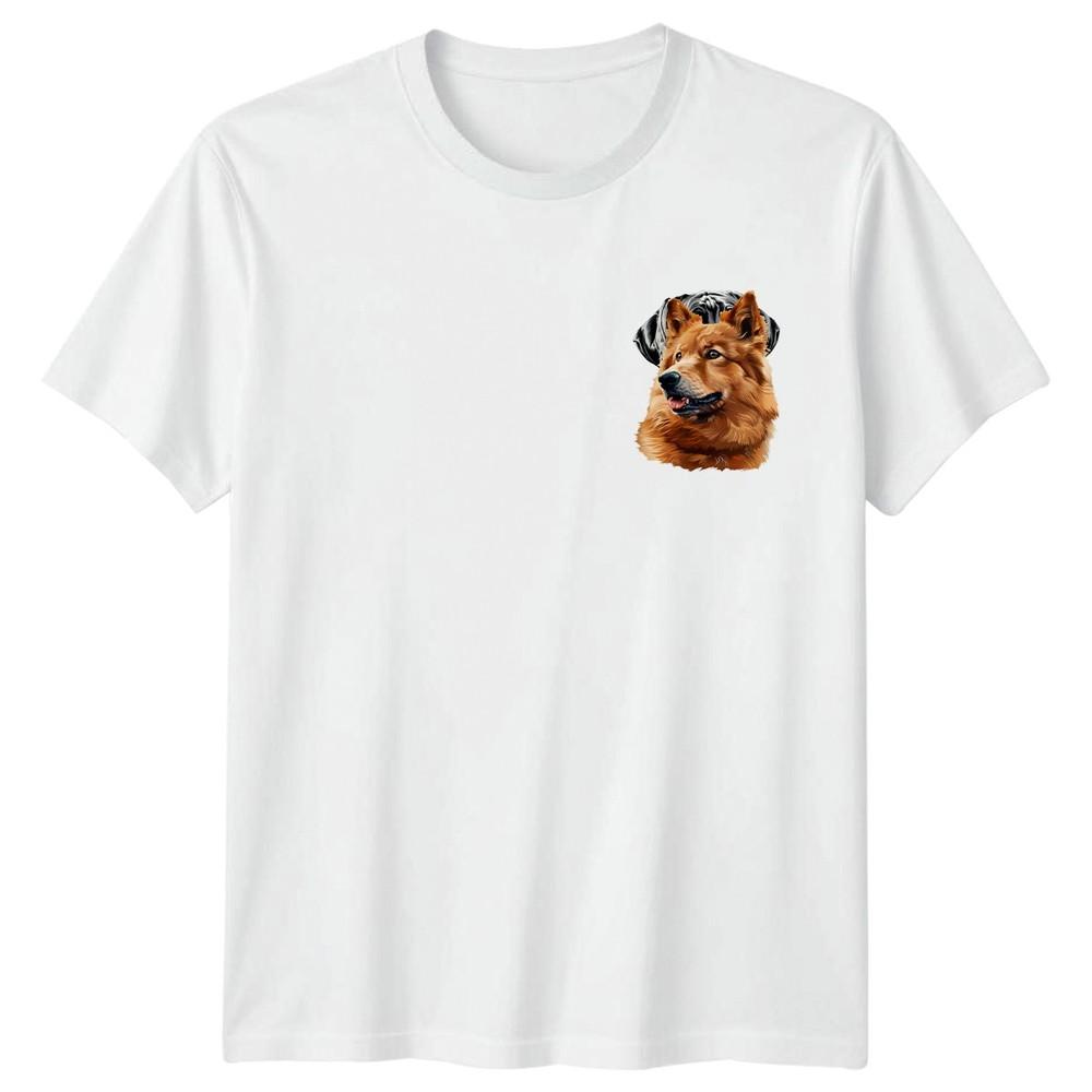 Spitz Dog Portrait Animals Unisexs TShirt Unisexs Tee Graphic Unisex Top S