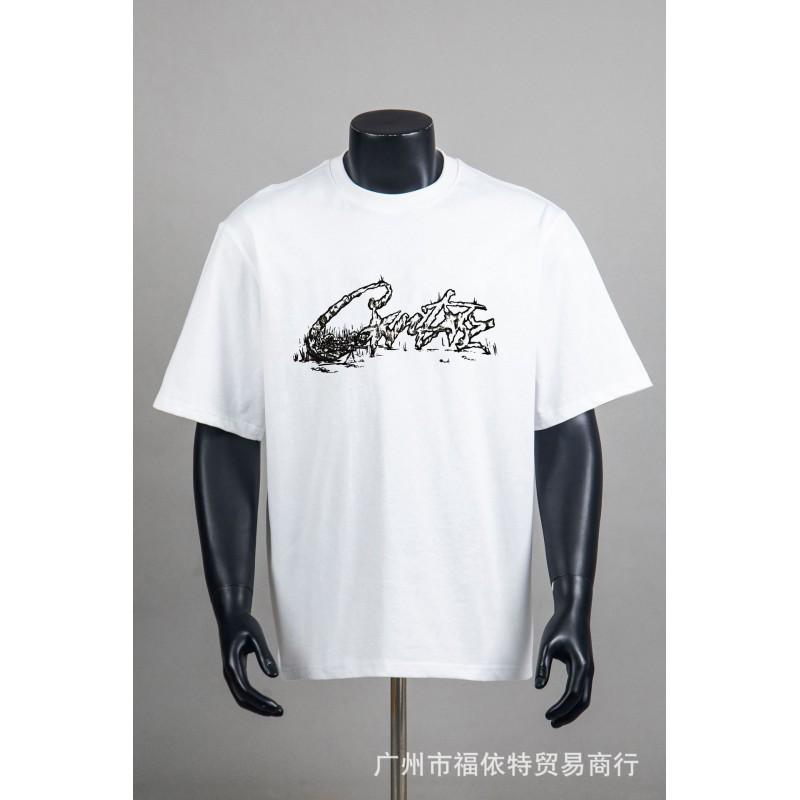 Corteiz Alcatraz Vintage Print T-Shirt Herren Damen Streetwear Lockerer Schnitt Kurzarm Tee