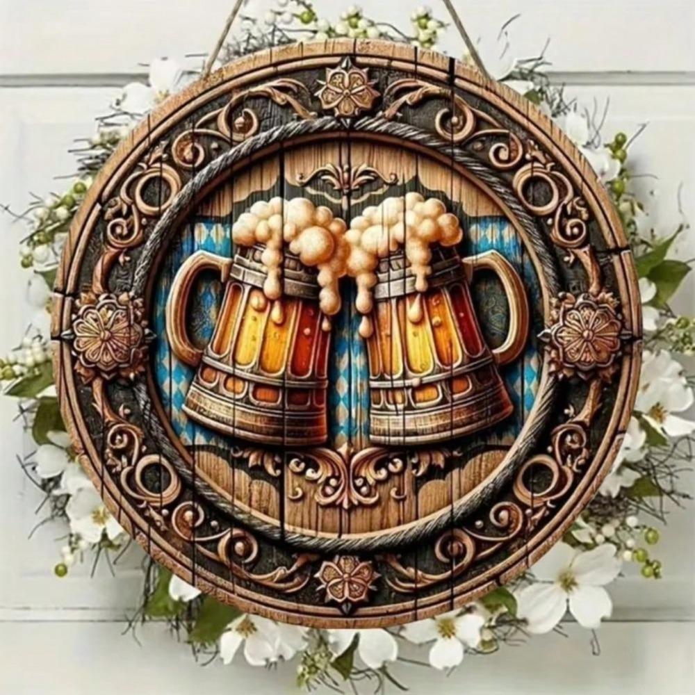 Bier-Thema Metallblechschild Garage Pub Wandkunst Dekoration