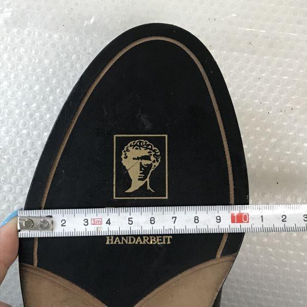 70s-80s Heinrich Dinkelacker Apollo Plain Toe Shoes Men’s 7G 25.5 Black(USED)